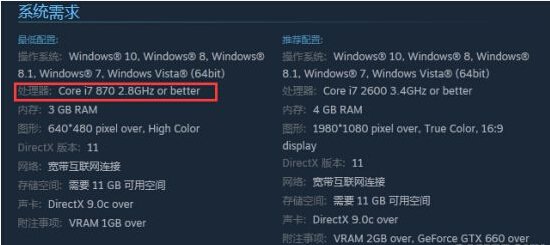 《亚尔斯兰战记X无双》PC配置:最低竟然要i7!
