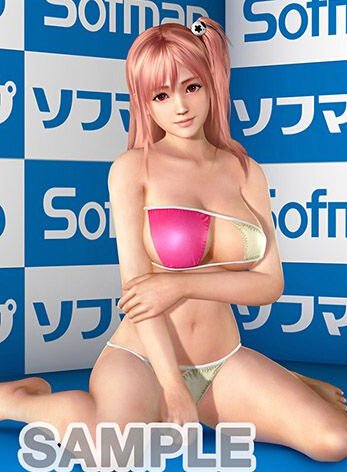 死或生:沙滩排球3店铺特典美图 床上引诱摆拍