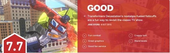 《变形金刚:毁灭》IGN详细评测:并非一味卖情怀!