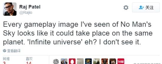 微软前经理Patel《无人深空》这游戏太无聊