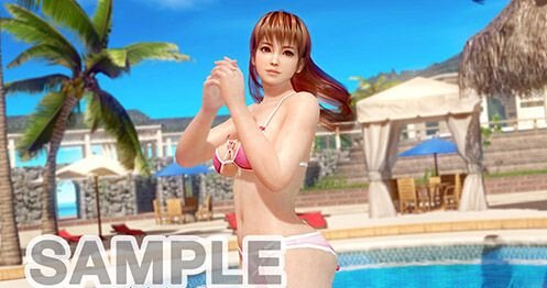 死或生:沙滩排球3店铺特典美图 床上引诱摆拍