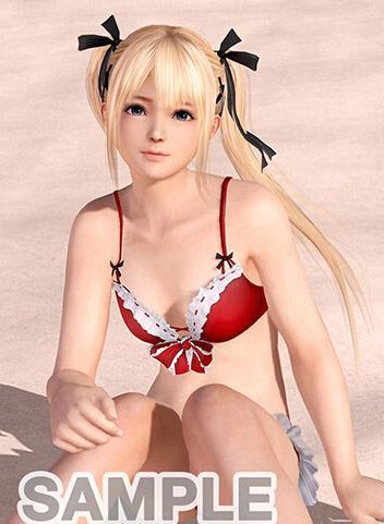 死或生:沙滩排球3店铺特典美图 床上引诱摆拍