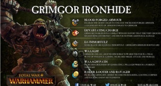 《战锤全面战争》种族单位技能介绍