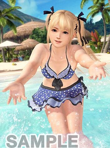 死或生:沙滩排球3店铺特典美图 床上引诱摆拍