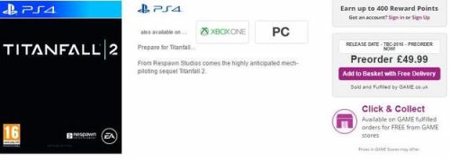 最早10月!《泰坦陨落2》或于年内发售